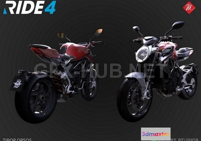 1187290 - PBR Game 3D Model - MV AGUSTA Brutale 800 2019