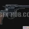 1187314 - PBR Game 3D Model - Nagant Revolver