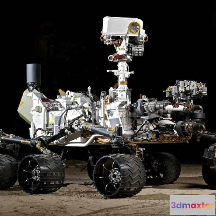 1187338 - PBR Game 3D Model - NASA-JPL Curiosity Rover (SOLIDWORKS)