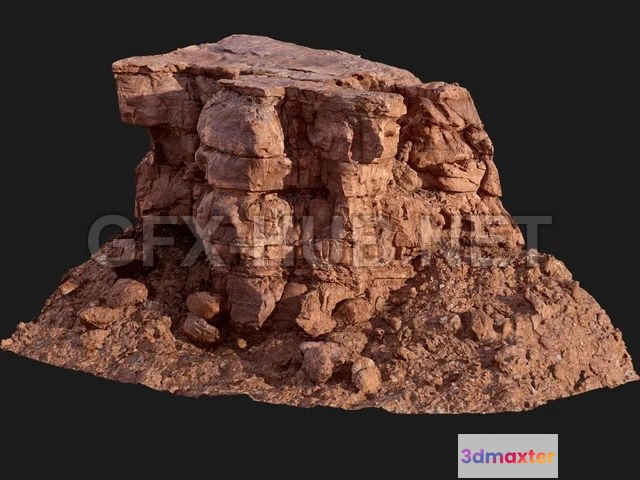 1187348 - PBR Game 3D Model - Nature Rock 01
