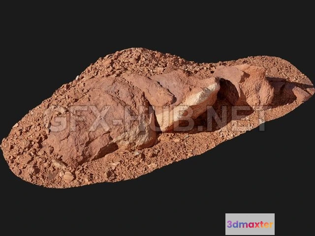 1187352 - PBR Game 3D Model - Nature Rock 03
