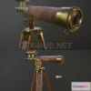 1187356 - PBR Game 3D Model - Nautical Telescope