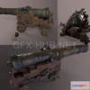 1187358 - PBR Game 3D Model - Naval 24-pounder long gun