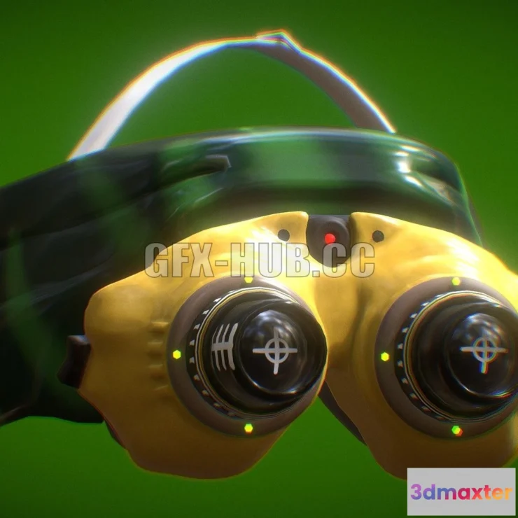 1187390 - PBR Game 3D Model - Night Vision Goggles
