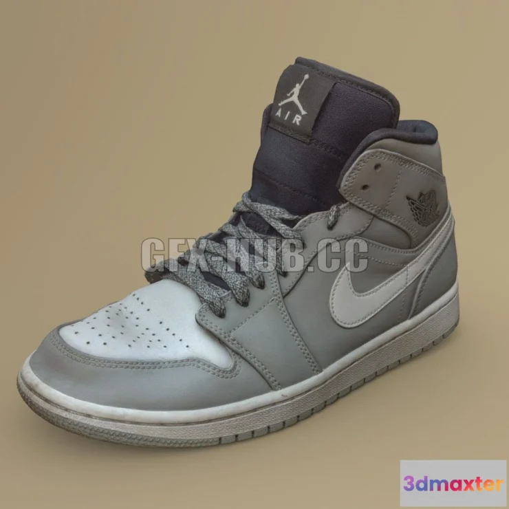 1187402 - PBR Game 3D Model - Nike Air Jordan