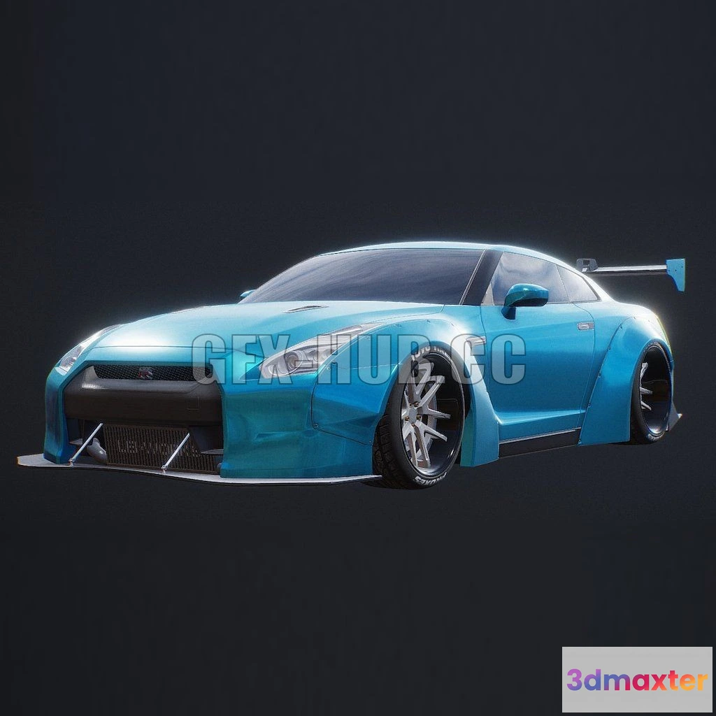 1187426 - PBR Game 3D Model - Nissan GTR R35 Liberty Walk