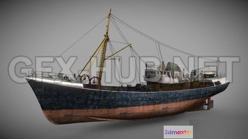 1187440 - PBR Game 3D Model - North Sea Trawler