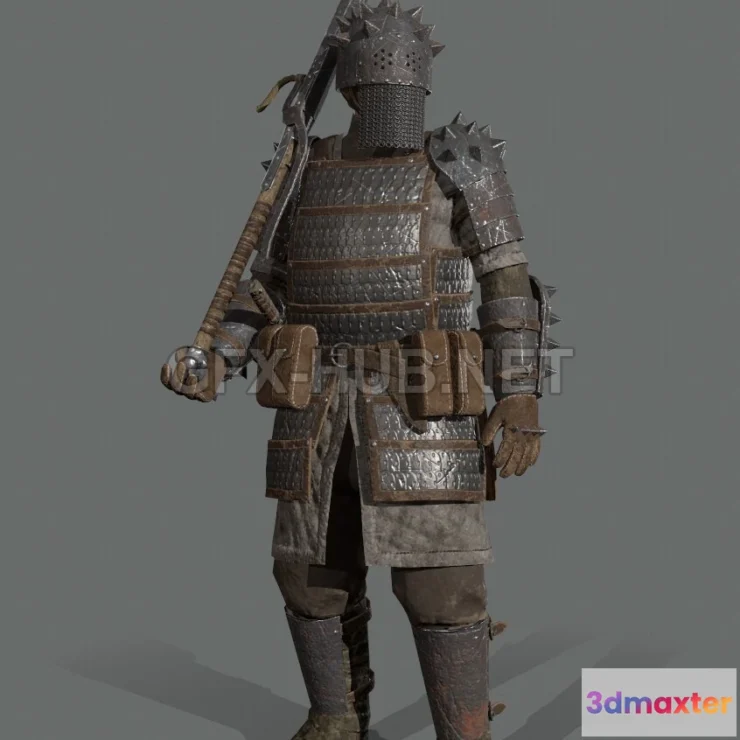 1187444 - PBR Game 3D Model - Northern Medium Armor