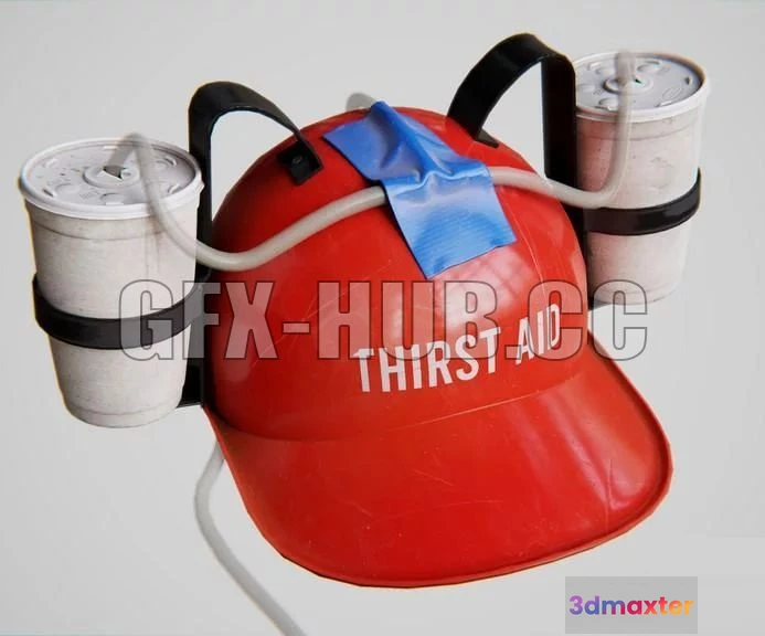 1187452 - PBR Game 3D Model - Novelty Drink Helmet
