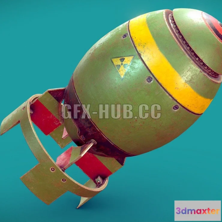 1187454 - PBR Game 3D Model - Nuclear Bomb