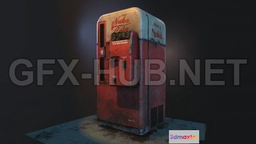 1187458 - PBR Game 3D Model - Nuka Cola Vending Machine PBR