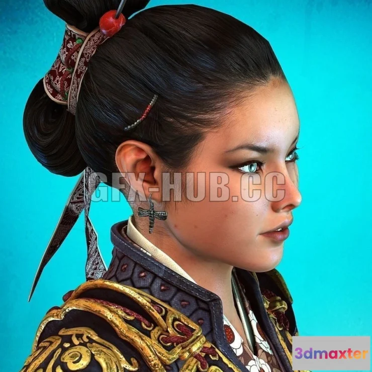 1187464 - PBR Game 3D Model - Nyra - game model