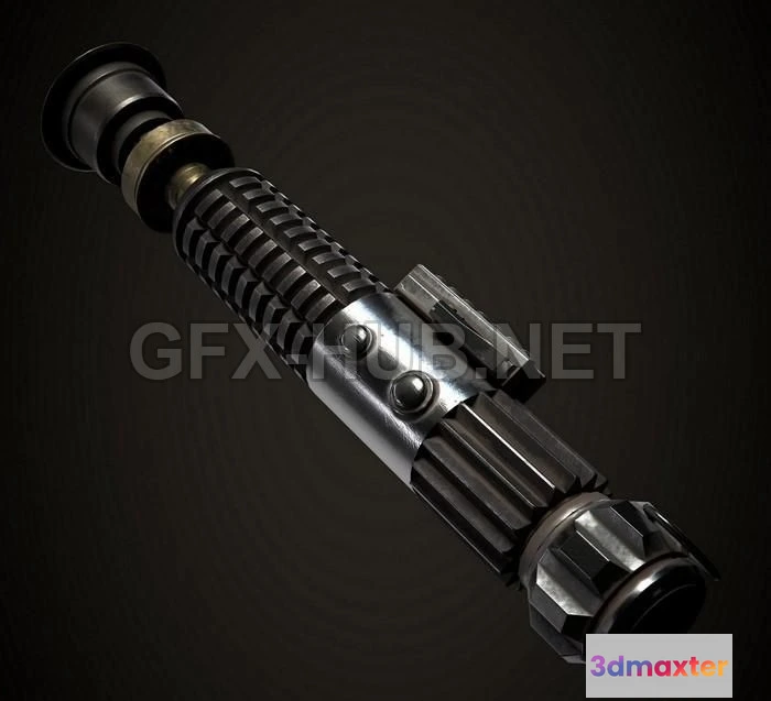 1187468 - PBR Game 3D Model - Obi Wan Kenobi lightsaber