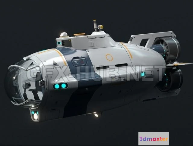 1187478 - PBR Game 3D Model - Odyssey Submarine