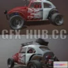 1187480 - PBR Game 3D Model - Off Road 4X4 racer with 4 different skins