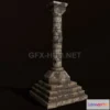 1187550 - PBR Game 3D Model - Old Column