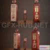 1187576 - PBR Game 3D Model - Old Gas And Air Pumps