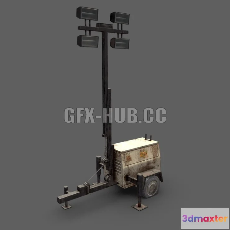 1187600 - PBR Game 3D Model - Old Light Generator