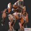 1187612 - PBR Game 3D Model - Old mining mech