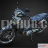 1187614 - PBR Game 3D Model - Old motocycle Supra Fit
