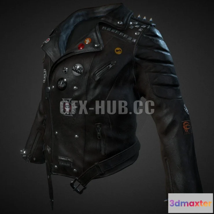 1187640 - PBR Game 3D Model - Old rock jacket