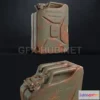 1187644 - PBR Game 3D Model - Old Rusty Jerrycan