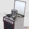 1187654 - PBR Game 3D Model - Old Soviet Cooker