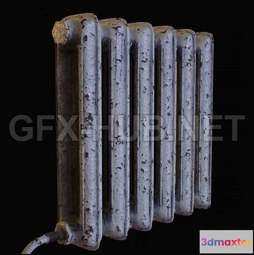 1187658 - PBR Game 3D Model - Old soviet radiator PBR