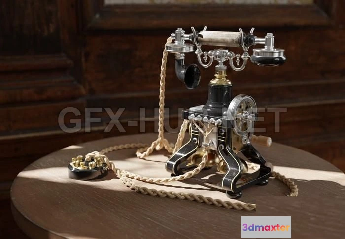 1187672 - PBR Game 3D Model - Old Telefon