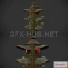 1187678 - PBR Game 3D Model - Old Traffic Light