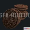 1187750 - PBR Game 3D Model - Oreo Cookie