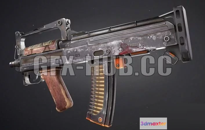 1187770 - PBR Game 3D Model - OTs-14 Groza