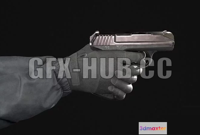 1187794 - PBR Game 3D Model - P96s self-loading concealed carry pistol