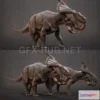 1187798 - PBR Game 3D Model - Pachyrhinosaurus sp PBR