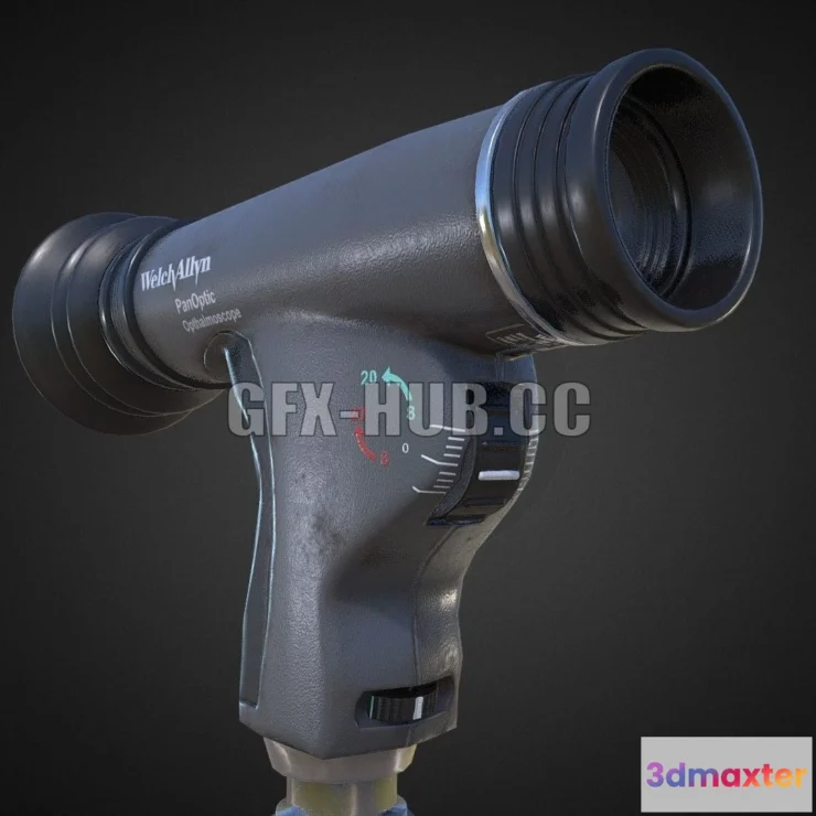 1187818 - PBR Game 3D Model - Panoptic Opthalmoscope