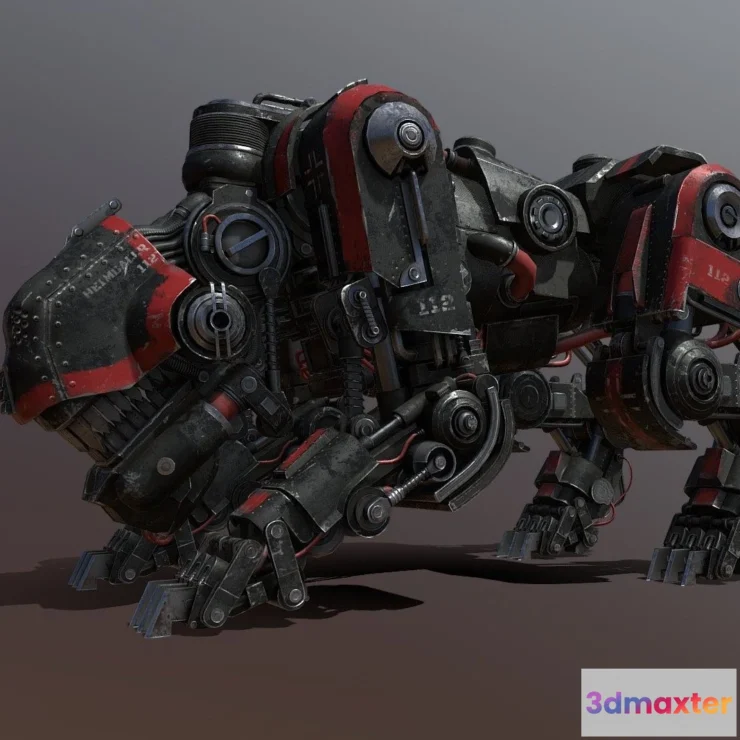 1187826 - PBR Game 3D Model - Panzerhund Heimdallr