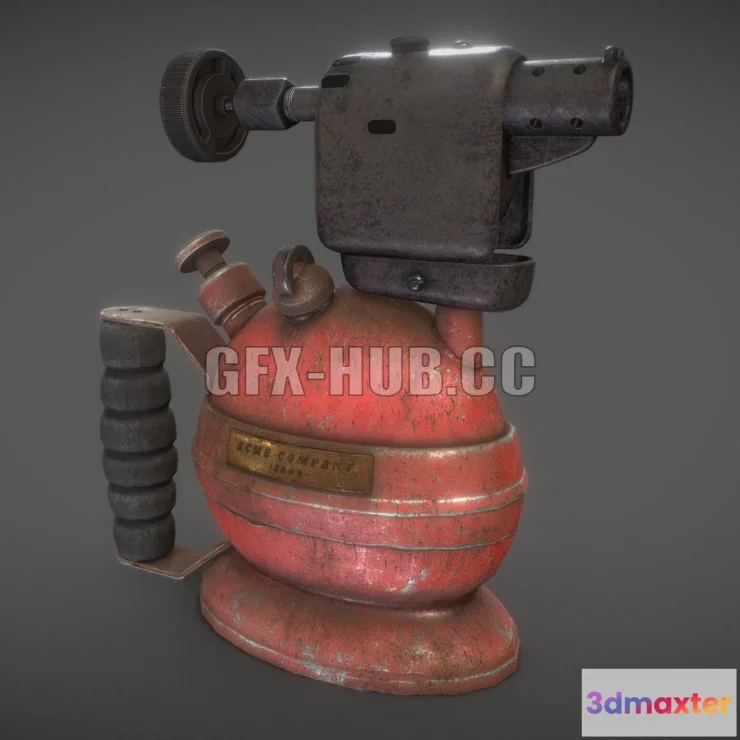 1187834 - PBR Game 3D Model - Paraffin Blowtorch