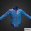 1187854 - PBR Game 3D Model - Paul Smith Leather Jacket