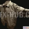 1187864 - PBR Game 3D Model - PBR Brown jacket (3D Scanned)