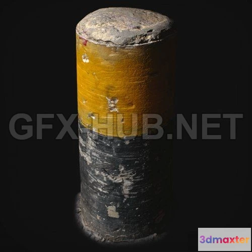 1187884 - PBR Game 3D Model - PBR Traffic Pile 3D Scan