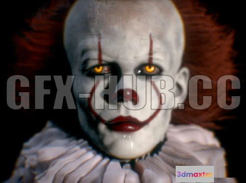 1187892 - PBR Game 3D Model - PennywiseThe Dancing Clown (It)