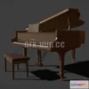 1187942 - PBR Game 3D Model - Piano