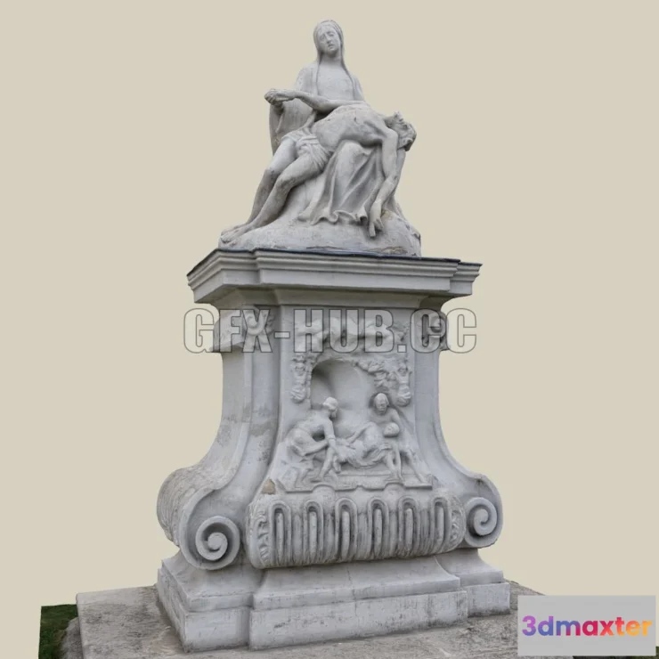 1187946 - PBR Game 3D Model - Pieta