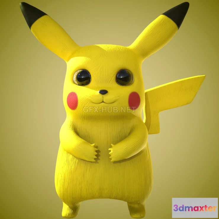 1187948 - PBR Game 3D Model - Pikachu