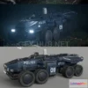 1188044 - PBR Game 3D Model - Police APC