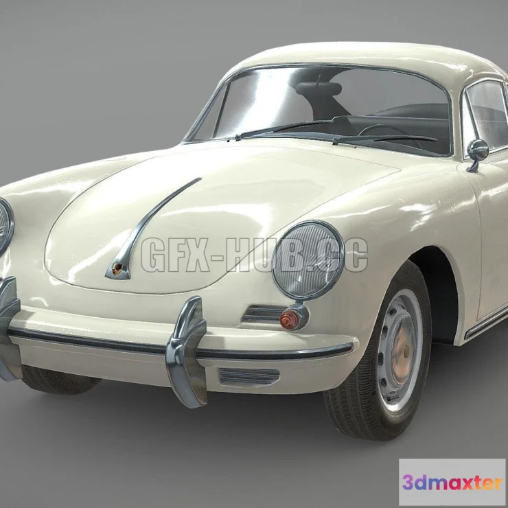 1188056 - PBR Game 3D Model - Porsche 356C (1966)