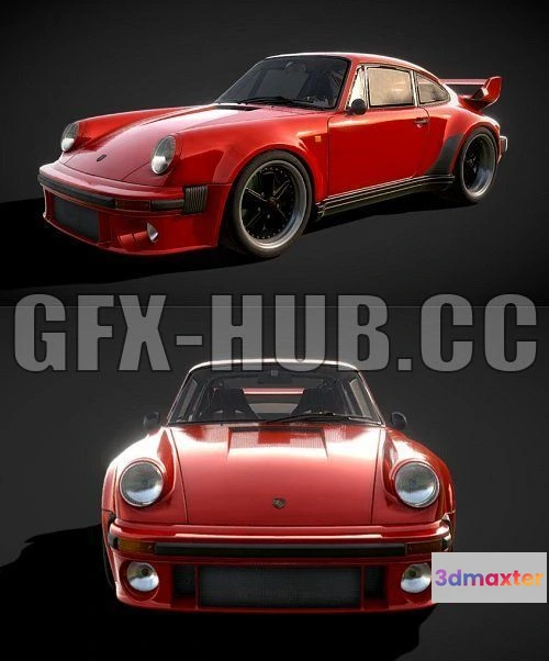 1188060 - PBR Game 3D Model - Porsche 930 Turbo