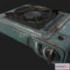 1188068 - PBR Game 3D Model - Portable Gas Stove PBR