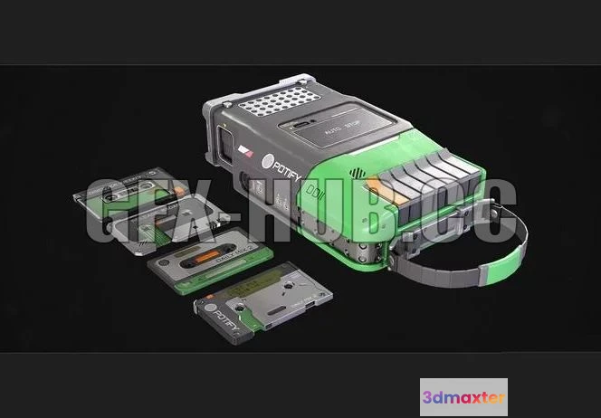 1188108 - PBR Game 3D Model - Potify - Cassette Player