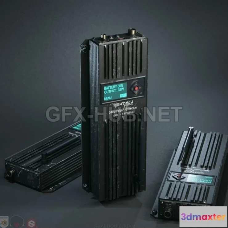 1188114 - PBR Game 3D Model - Power Inverter